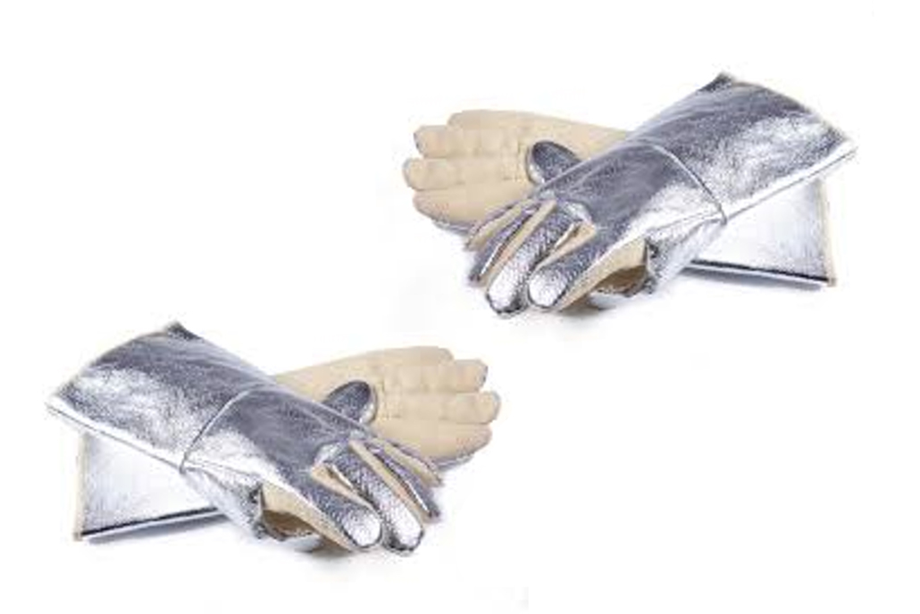 Elementos de protección personal guantes aluminizados